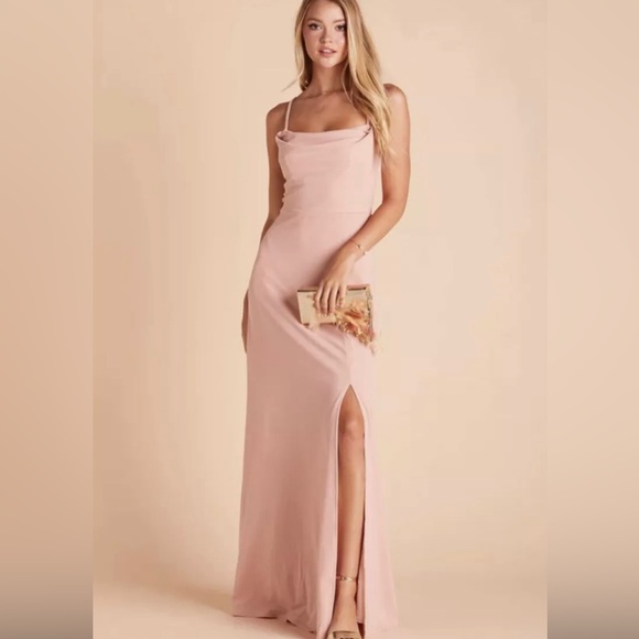 Birdy Grey Dresses & Skirts - Birdy Grey Blush Pink Cowl Neck Bridesmaid Dress